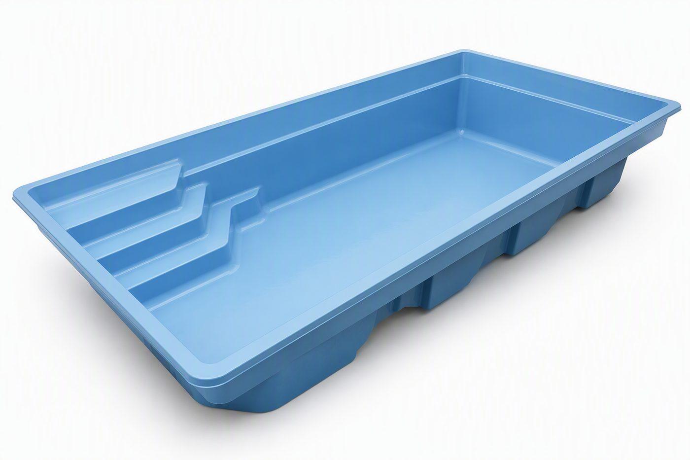 Piscina de fibra de vidro Cristallite instalada